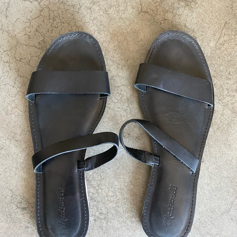Madewell leather slide sandals